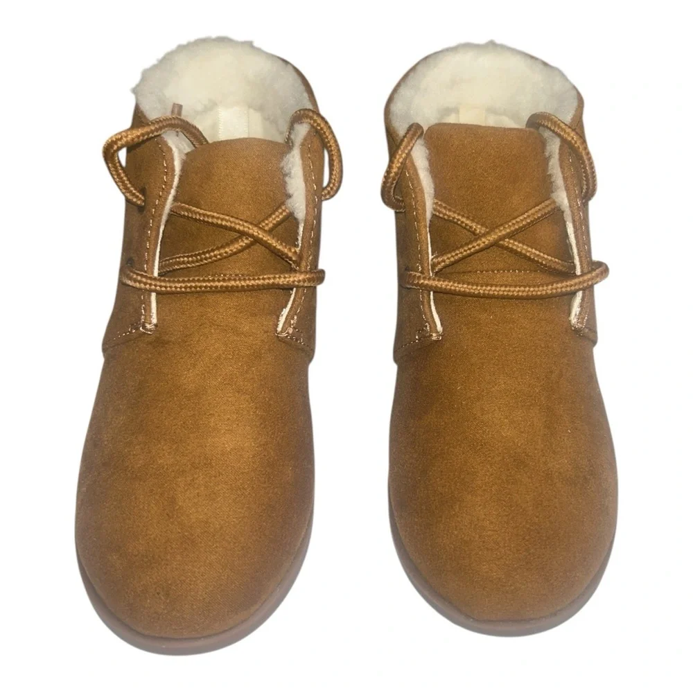 Baby Gap Brown Sherpa Lined Winter Boots Toddler Size 9 Cozy‎